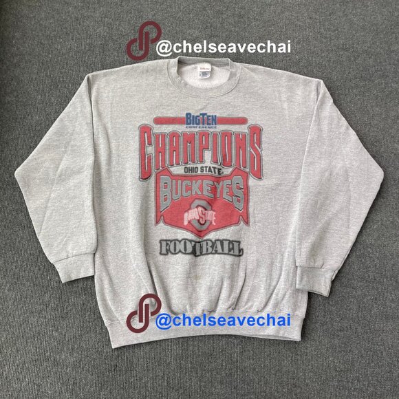 Vintage 90s Ohio State Buckeyes Football Sweatshirt, NCAA Shirt For Mens Womens - Picture 1 of 2
